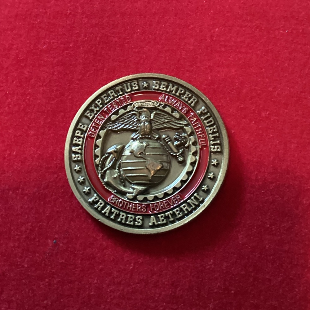 Gold Marine Corps Challenge Coin